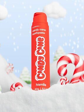 hismile Candy Cane Flavored Fluoride Toothpaste